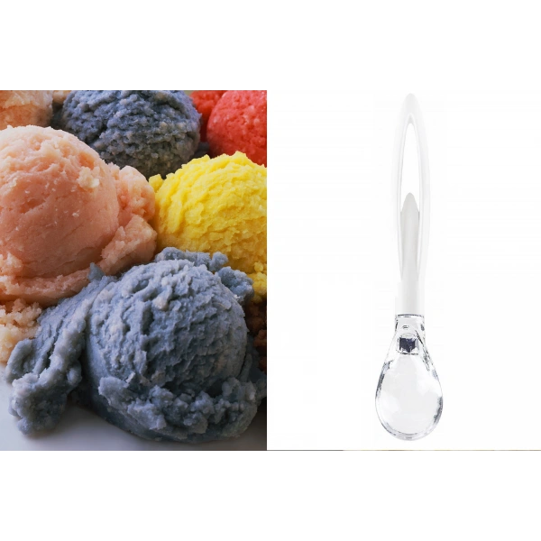 Dondurma Kaşığı - Şeffaf Mika Uçlu