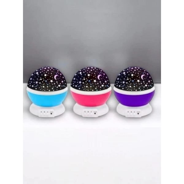 Dönen Renkli Gökyüzü Projektörlü Gece Lambası