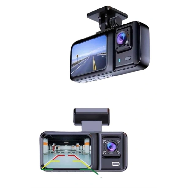DVR Araç İçi Kamera Ön ve İç Kamera 2 İnç Ekranlı Çift Kamera