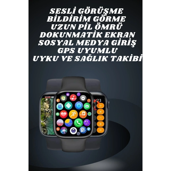 Ekranlı Yeni Nesil Pro Kulaklık ve Akıllı Saat Kampanyası Kulak İçi Mikrofonlu