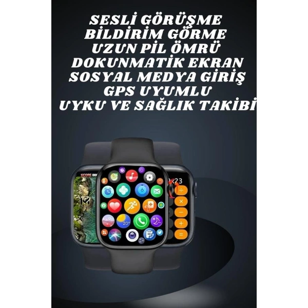 Ekranlı Yeni Nesil Pro Kulaklık ve Akıllı Saat Kampanyası Kulak İçi Mikrofonlu