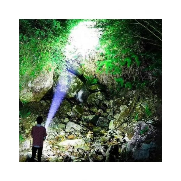 El Feneri 8 Mod Şarjlı Fosforlu Mıknatıslı Led El Feneri