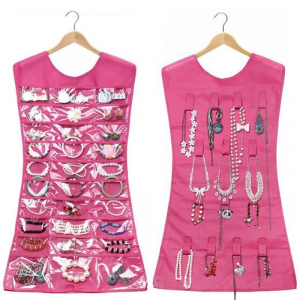 Elbise Şeklinde Takı Organizeri - Pembe