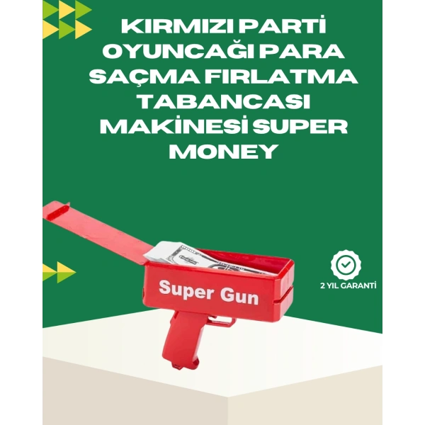 Elektrikli Money Gun Oyuncak Parti Tabancası