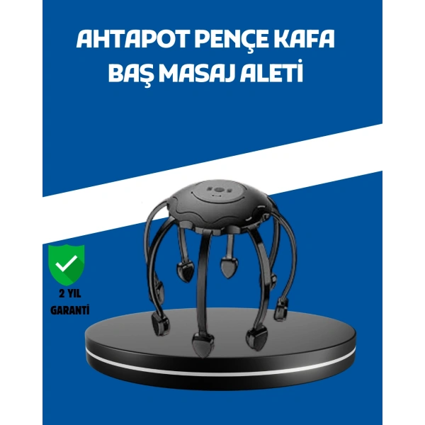 Elektrikli Saç Derisi Masaj Aleti Çok Noktalı 8 Kollu Titreşimli Masaj