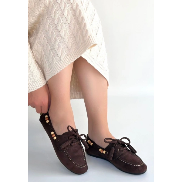 Elora Kahve Süet Babet