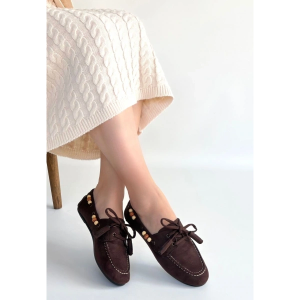 Elora Kahve Süet Babet