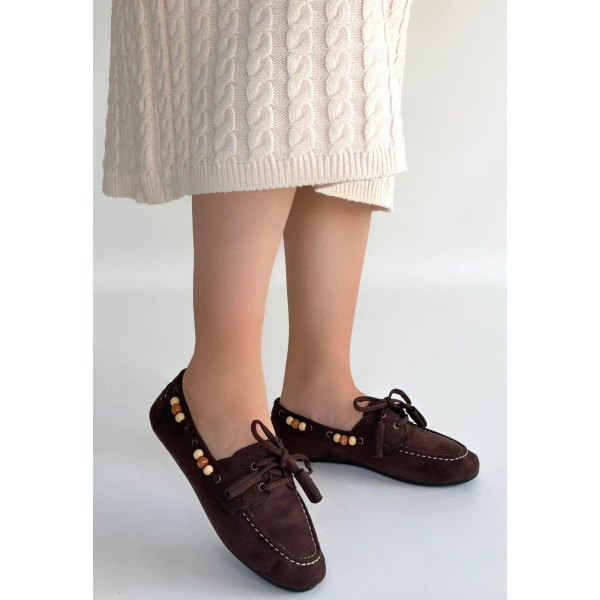 Elora Kahve Süet Babet