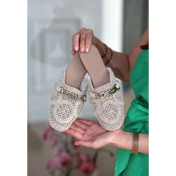 Emert Bej Örgülü Terlik