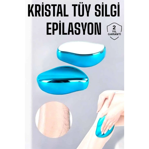 Epilasyon Aleti Bacaklar Kollar İçin Yıkanabilir Kristal Epilatör Tüy Silgi