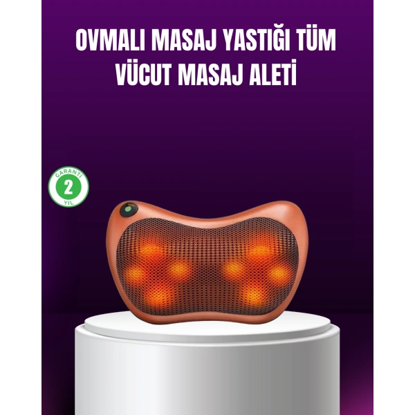 Ergonomik Derin Yoğurmalı Boyun Bel Sırt Masaj Cihazı Priz Çakmak Girişli