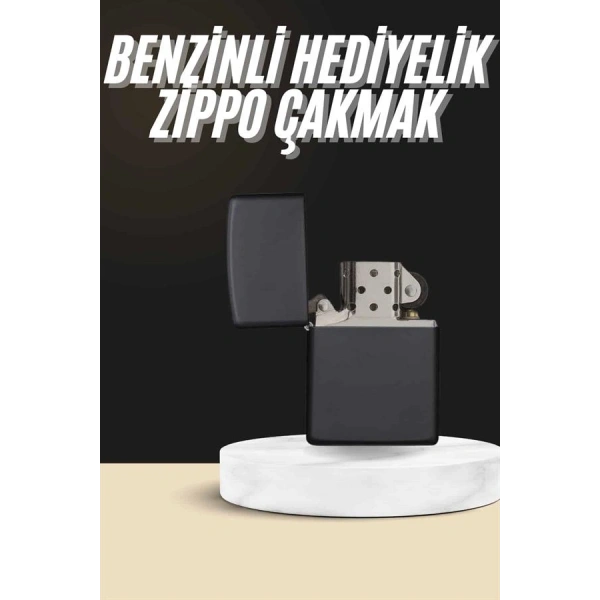 Erkeklere Özel Hediyelik Eşya Metalik Benzinli Çakmak Doldurulabilir