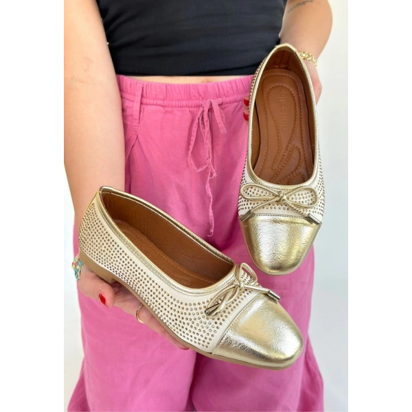 Etya Gold Cilt Babet Ayakkabı