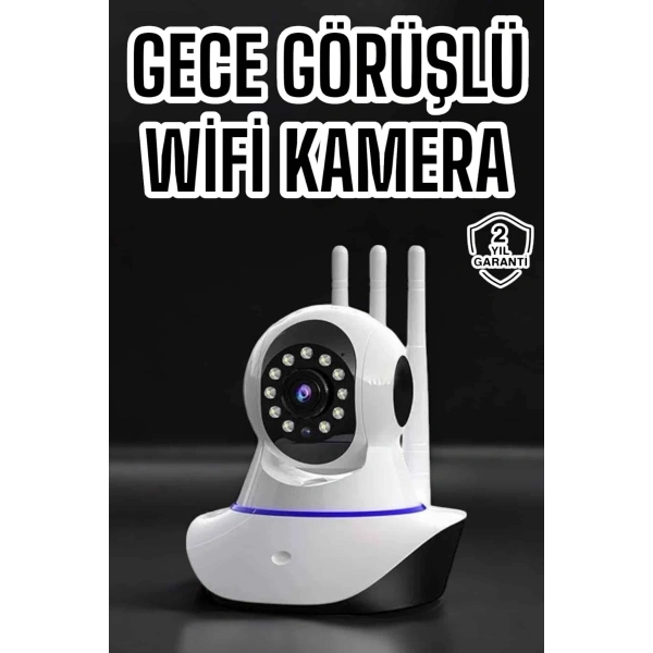 Ev Kamerası Wifi Kamerası Video Kayıt Çift Yönlü Hareket Sensörü Bebek