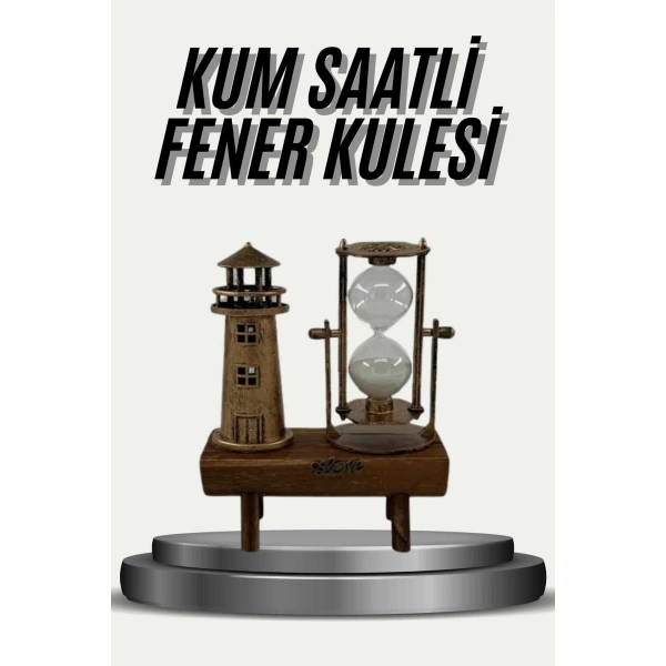 Eyfel Kulesi ve Deniz Feneri Dekoratif Masa Biblosu Hediyelik