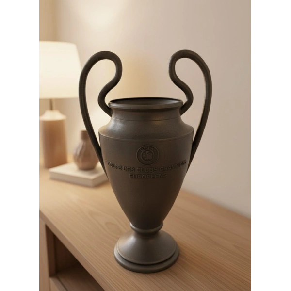 Füme Kupa 25cm UEFA Model Dekoratif Ödül Biblosu