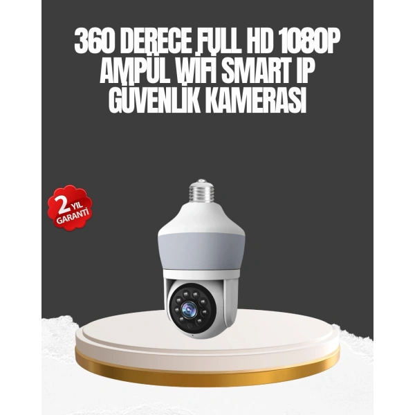 Gece Görüşlü Mobil Uygulamalı Akıllı Ampül Kamera