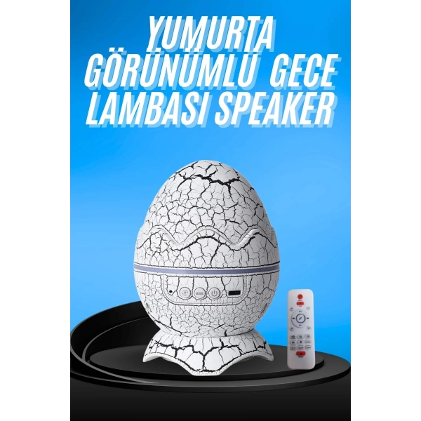 Gece Lambası Yumurta Işık Speaker Yeni Nesil Dinozor Yumurtası Görünümlü