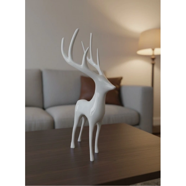 GEYİK FİGÜRÜ BEYAZ