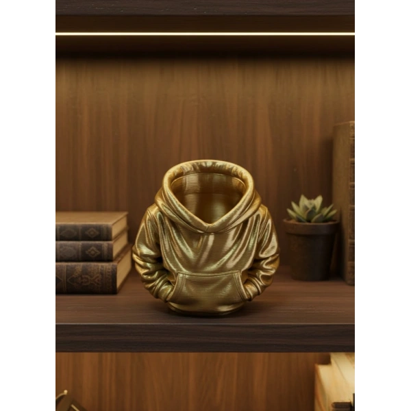 Gold Hoodie Kalemlik 10x10 cm Masa Üstü Düzenleyici