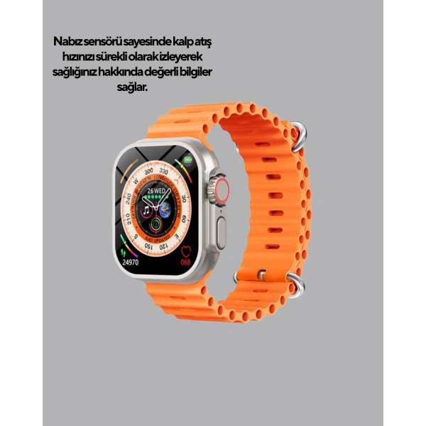 GPS’li Akıllı Saat – Nabız, Uyku ve Adım Takibi, Suya Dayanıklı