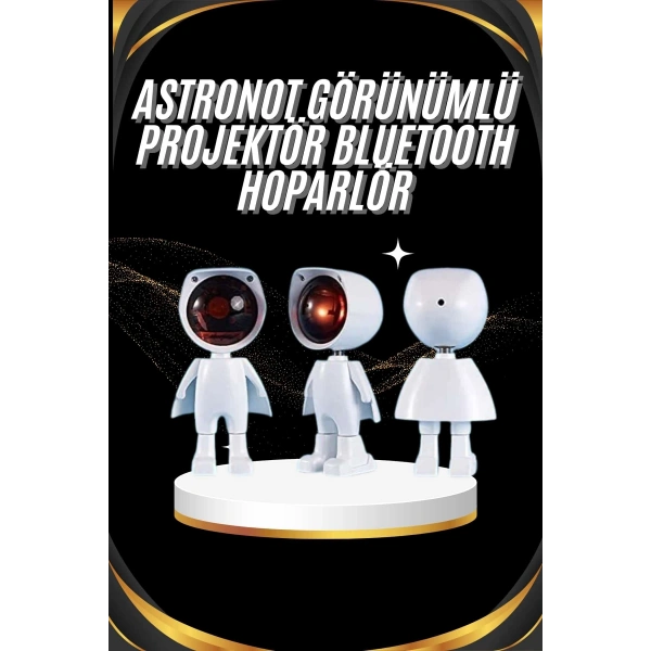 Gün Batımı Projektör Lamba Astronot Görünümlü Dekoratif Masa Lambası