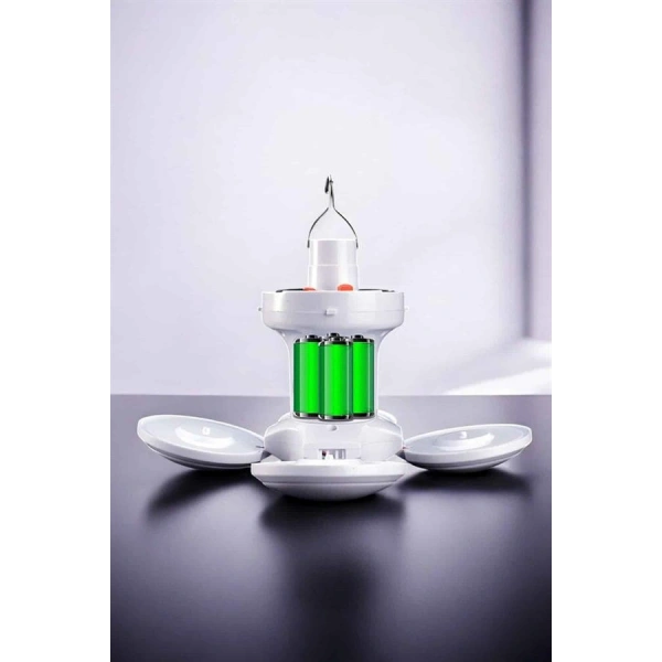 Güneş Enerjili Solar Aydınlatma Kamp Çadır Lambası Şarjlı Ampül Led Şarjlı El Feneri Işıldak