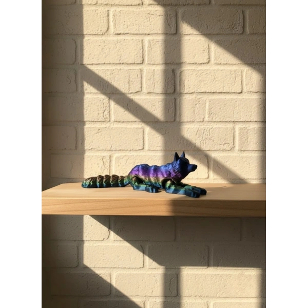 Hareketli Kurt Rainbow dekoratif esnek figür 10x24 cm