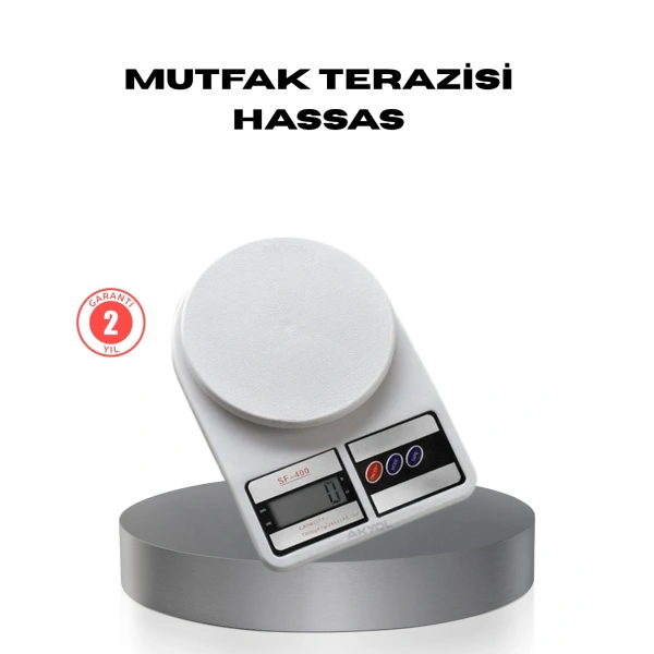 Hassas Dijital Mutfak Tartısı – 1g Doğruluk, LCD Ekran, Otomatik Kapanma
