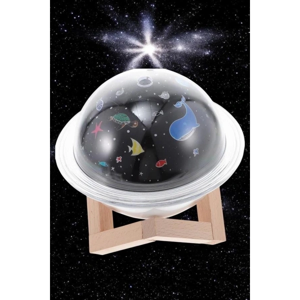 Hava Nemlendirici Projeksiyon Görünümlü USB Bağlantılı Aromaterapi