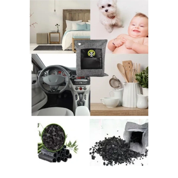 Hava Temizleme Torbası 200g Araba- Dolap- Banyo- Evcil Hayvan Koku Giderici- Bambu Kömür Koku Emici