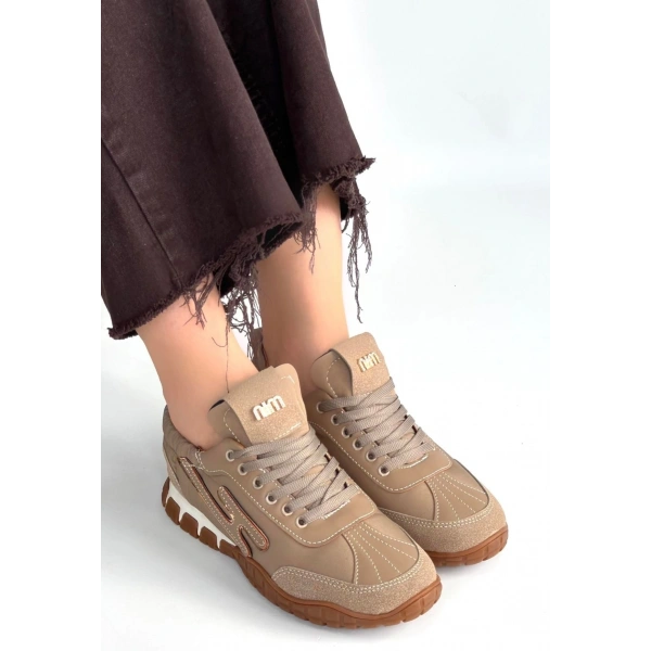 Huer Vizon Nubuk Bağcıklı Spor Ayakkabı