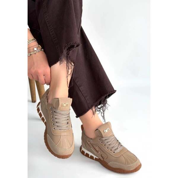 Huer Vizon Nubuk Bağcıklı Spor Ayakkabı