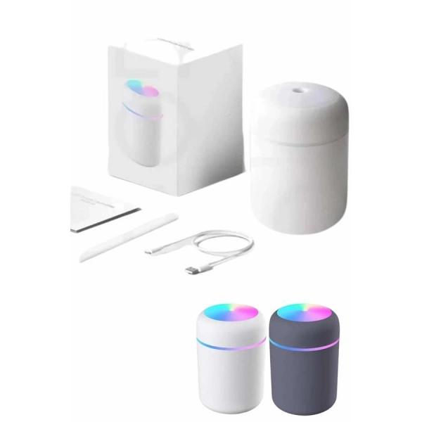 Humidifier LED Işıklı Mini Ortam Oda Kokusu Aromaterapi Buhardanlık