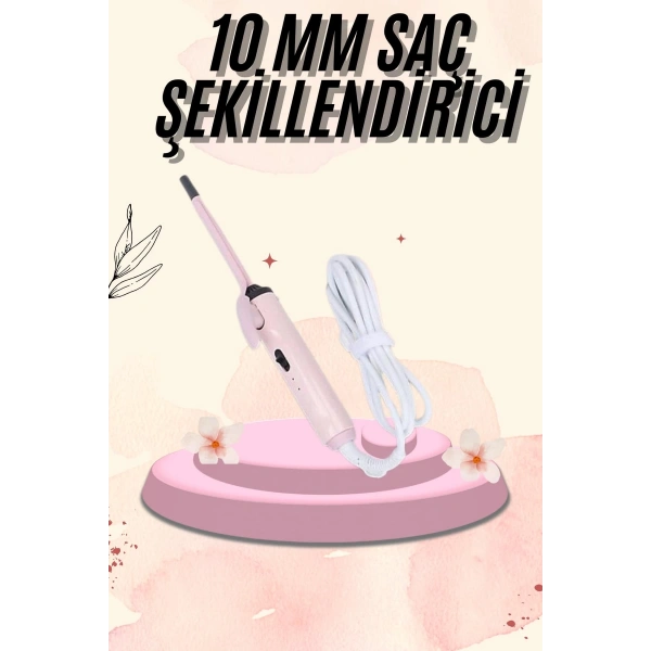İnce Bukle 10MM Kıvırcık Saç Maşası Profesyonel Saç Şekillendirici