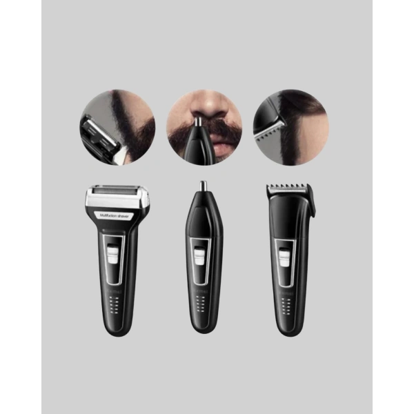 İnsua 3’lü Tıraş Makinesi – 3 Farklı Kesim Başlığı, Güçlü Motor, 60 Dakika Kullanım