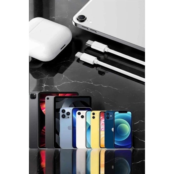 Iphone Uyumlu İOS Uyumlu Lightning Hızlı Şarj Tye C Lightning Şarj Kablosu