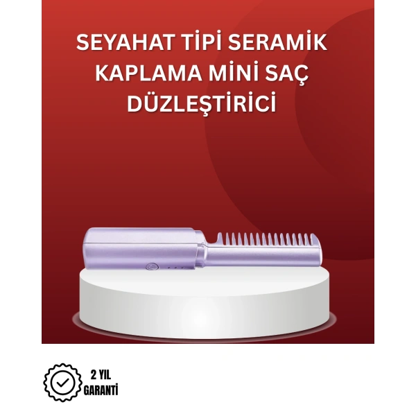 Isıtmalı Saç Düzleştirici Fırça – Kablosuz ve Hafif Tasarım