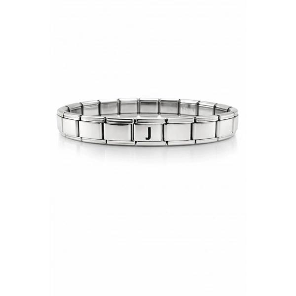 J Harfli Çelik Bileklik – Kişiye Özel Baş Harf Bileklik – Paslanmaz Çelik Zarif Bileklik