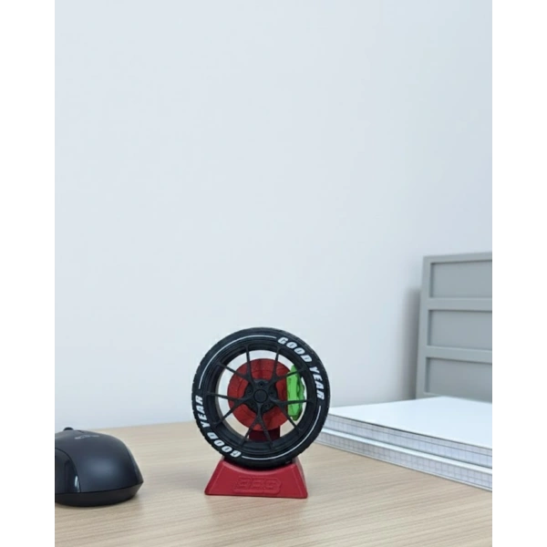 Jant Tasarımlı Masa Üstü Ofis Dekoru Spor Tasarım Aksesuar
