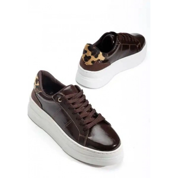 Jetan Kahverengi Rugan Bağcıklı Spor Ayakkabı