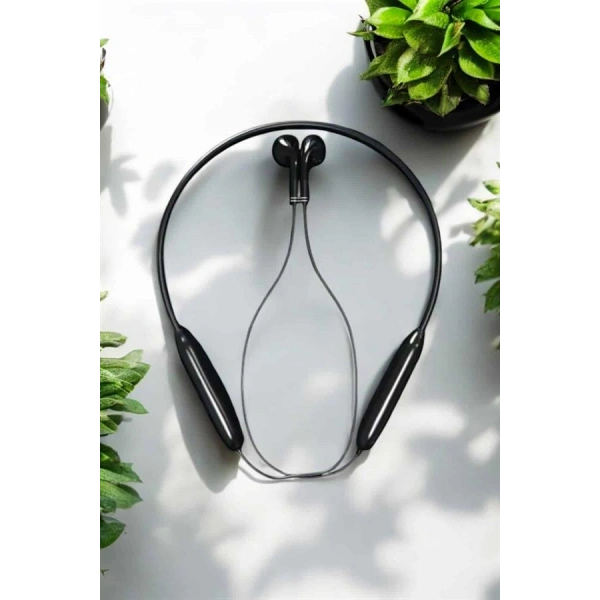 Kablolu Boyun Askılı Dijital Göstergeli Bluetooth Kulaklığı 60 Saat