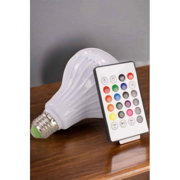 Kablosuz Bluetooth Hoparlör Led Lamba