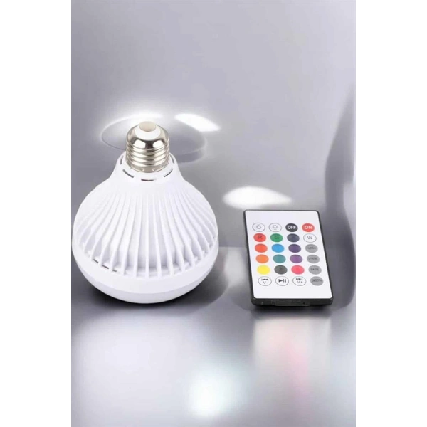 Kablosuz Bluetooth Hoparlör Led Lamba