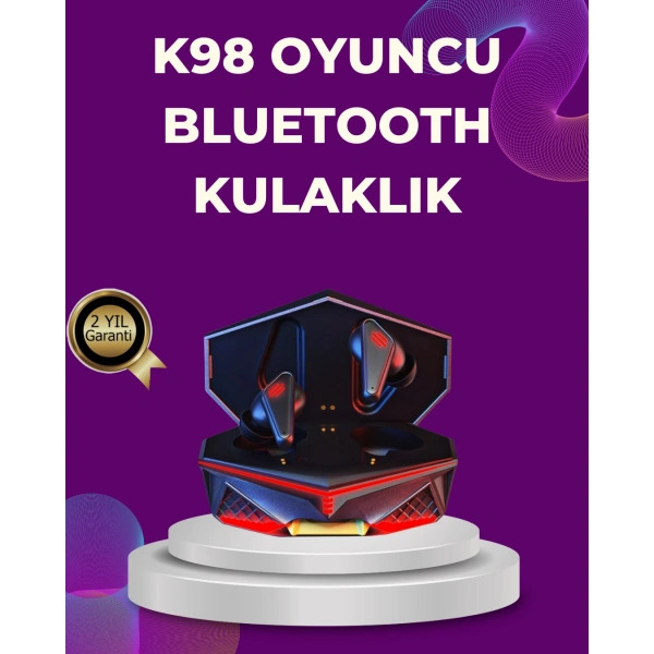 Kablosuz Bluetooth  Kulaklık Led Işıklı