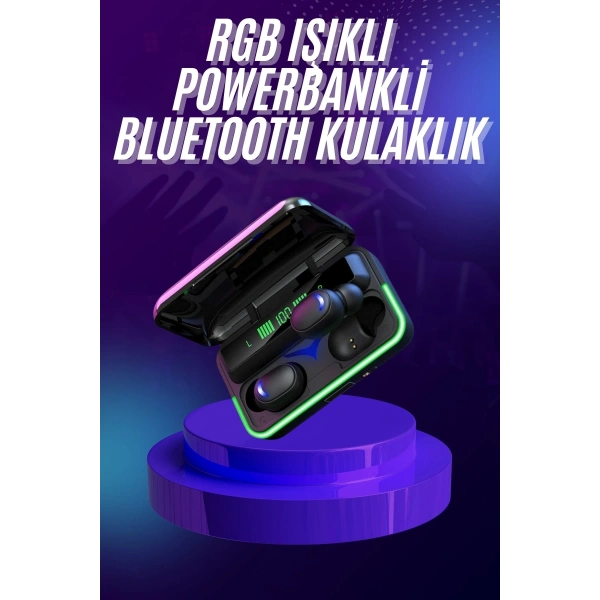 Kablosuz Bluetooth Kulaklık Rgb   Kulaklığı Gecikme Önleyici