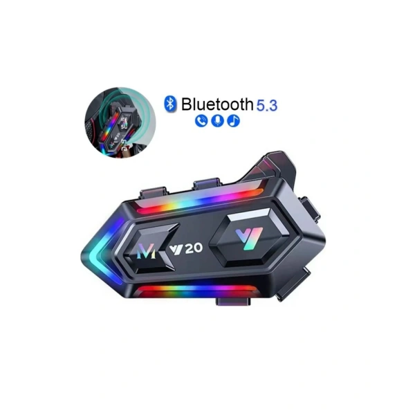 Kablosuz Bluetooth Motosiklet Kask İntercom IPX6 Su Geçirmez
