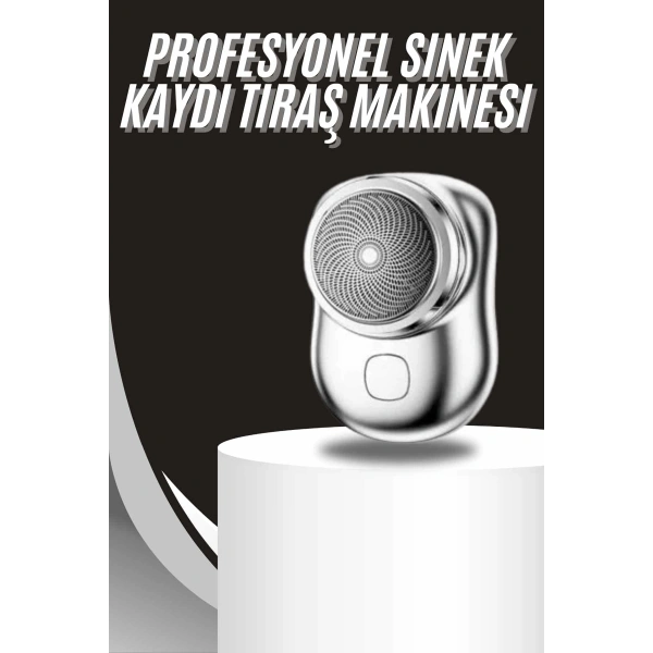 Kablosuz Tıraş Makinesi Günlük Hızlı Taşınabilir Şarjlı Yuvarlak Paslanmaz Çelik