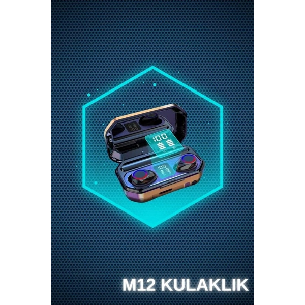 Kadınlar İçin 3 Kordonlu Akıllı Saat ve Dijital Göstergeli Powerbankli Bluetooth Kulaklık Dokunmatik Kontrol