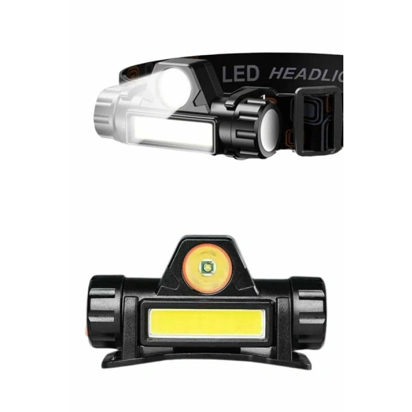 Kafa Lambası Çalışma Işığı Kafa Feneri Şarjlı Mıknatıslı Fenerli